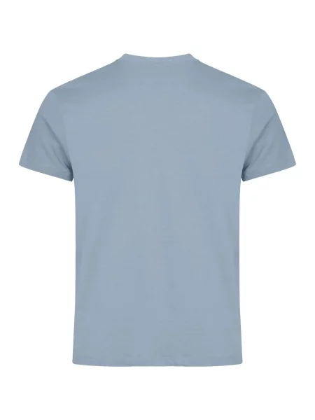 Clique Basic-T T-shirt z bawełny dopasowany krój – Soft Blue niebieska