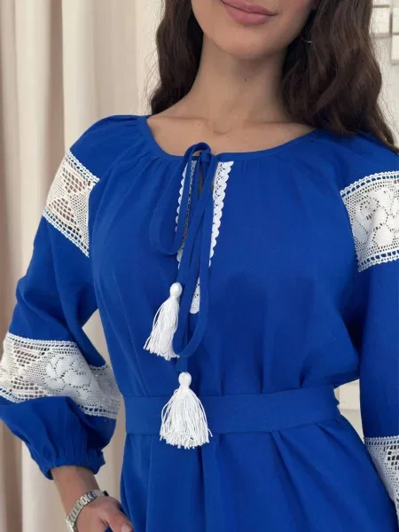 Лляна Сукня міні NENKA блакитний