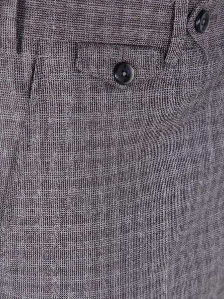 Pantaloni Pt Torino în carouri gri