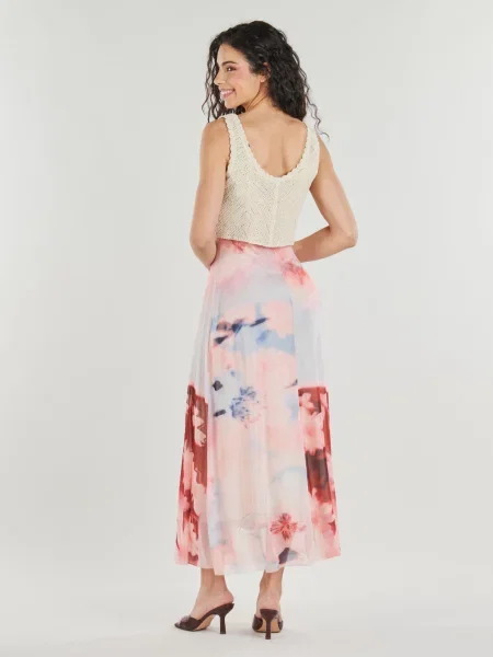 Desigual De tul rochie 2 în 1 FRIDA roz
