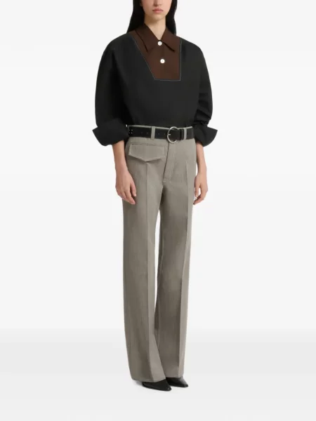 Pantaloni Marni de lână gri