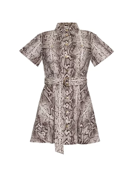 Rochie mini Cara Cara cu imagine cu model piele de șarpe