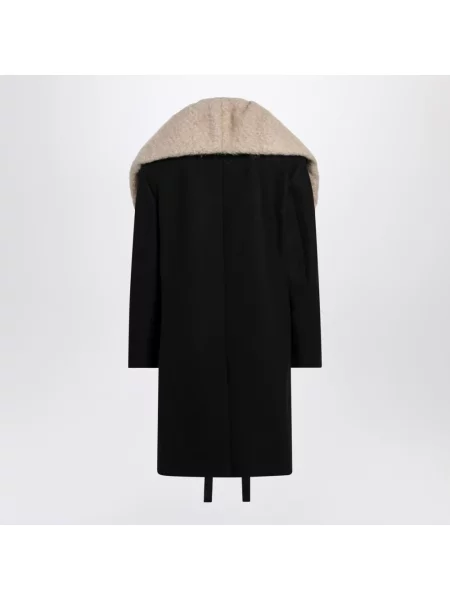 Płaszcz Dries Van Noten wełniany czarny