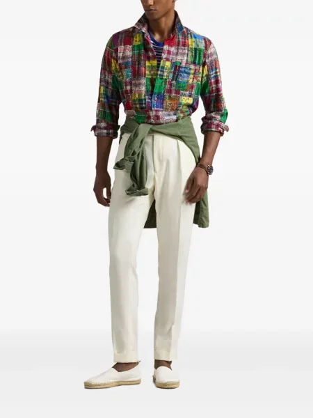 Vlněná zateplená džínová bunda Polo Ralph Lauren s oděrkami modrá