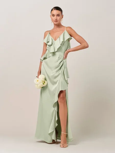 Sável Rochie de seară Eloise pastel verde
