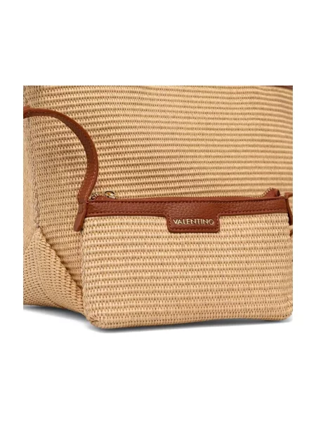 Pletená kabelka Valentino Bags béžová