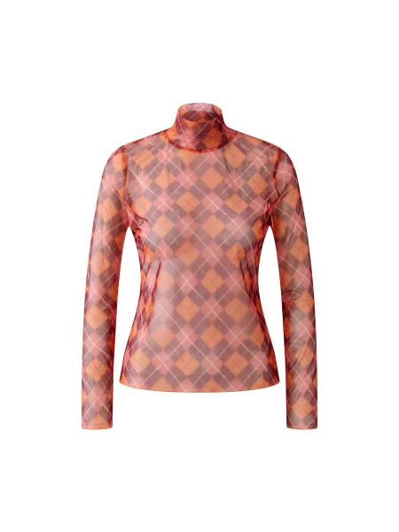 OUI Tricou portocaliu / vin / pepene roșu