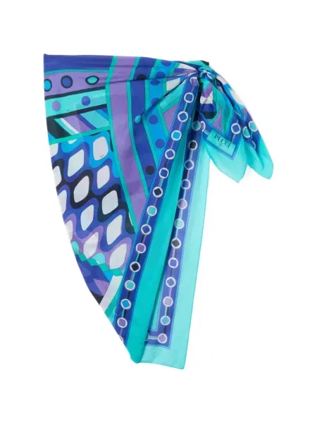 Top Pucci cu imagine albastru