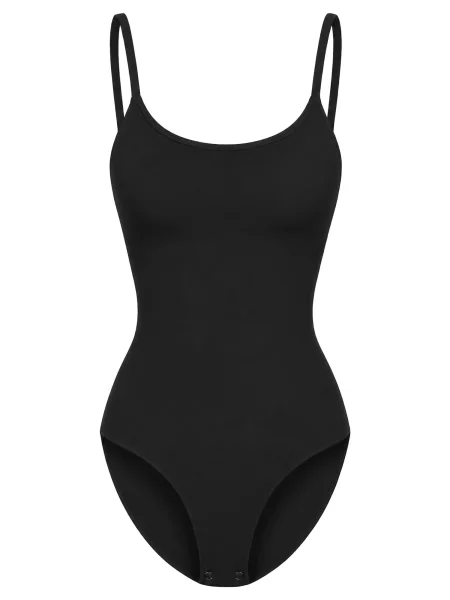 Cfab Alakformáló body Cami Sculpting Bodysuit with Slip' fekete