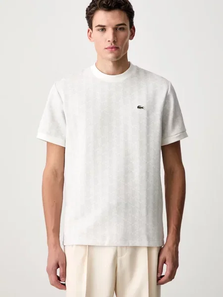 Lacoste Tricou Bej gri