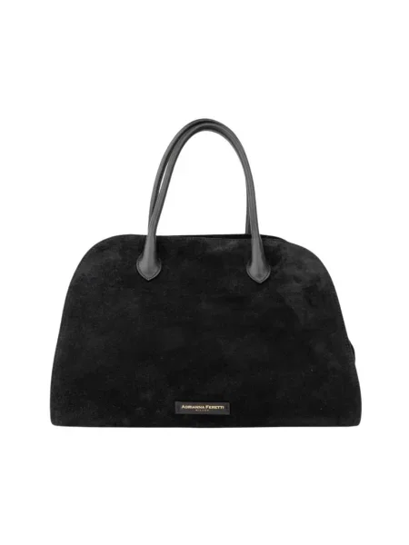 Shopperka Adrianna Feretti zamszowa czarna