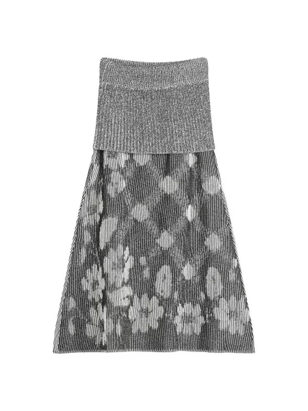 Dzianinowa spódnica maxi Paolina Russo biała
