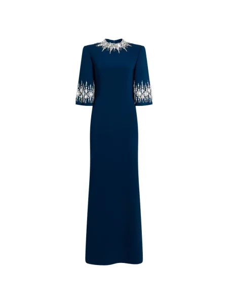 Rochie maxi Jenny Packham de costum albastru