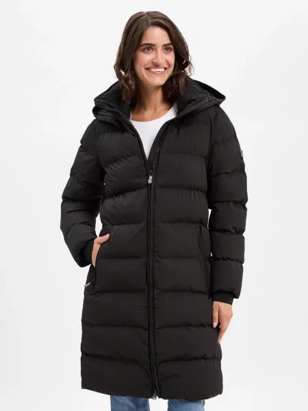 Wellensteyn płaszcz funkcjonalny Goldmine Long Kobiety Sztuczne włókno jednolity S czarny