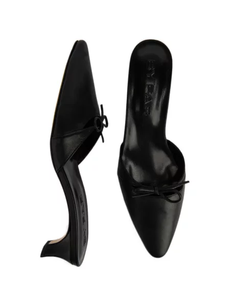 Papuci tip mules By Far din piele negru