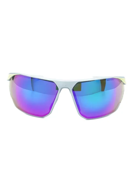 Ochelari de soare Nike cu cordon din jerseu cu imprimeu abstract gri