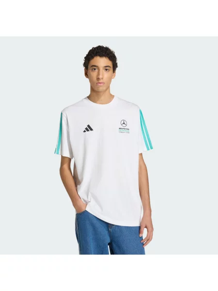 Tričko MERCEDES AMG PETRONAS FORMULA 1 TEAM DNA TEE bílé