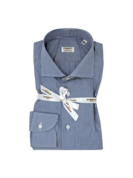 Koszula Borriello Napoli casual niebieska
