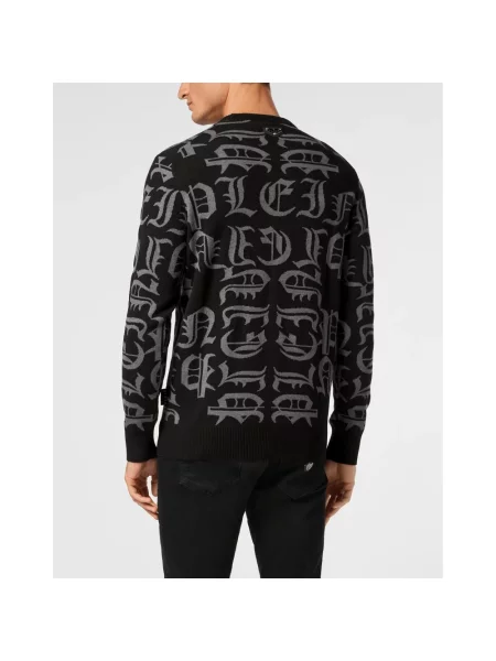 Sweter Philipp Plein czarny