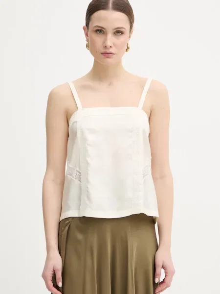 Bluză Marella de mătase bej