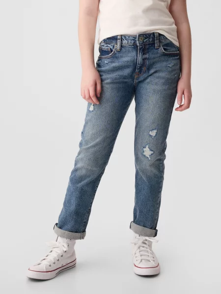 Pantaloni copii Gap albastru