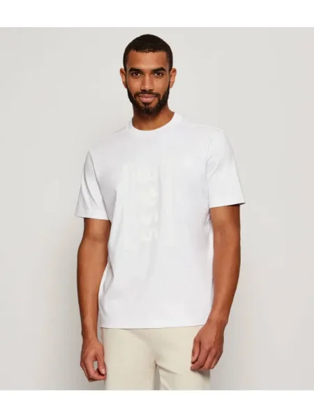 BOSS GREEN Tricou Iconic TL | Relaxed fit alb