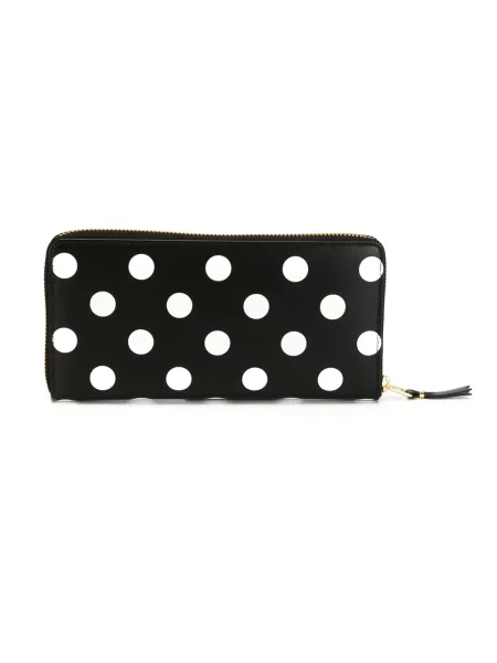 Portfel Comme Des Garçons Wallet w grochy czarny