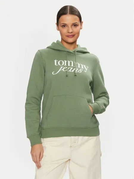 Tommy Jeans Bluză verde