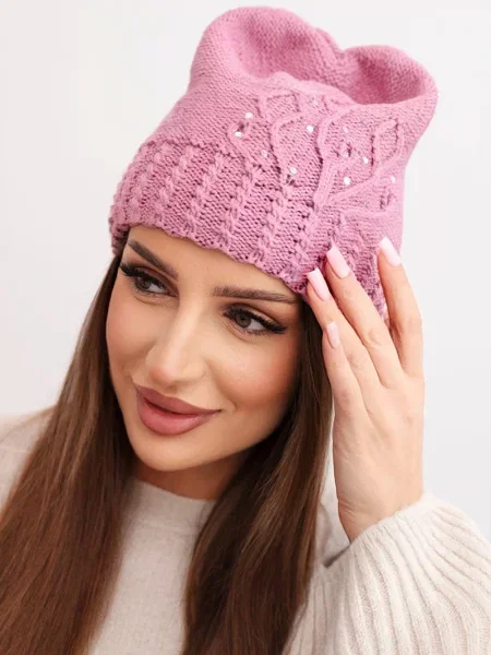 Căciulă Kesi cu pompoane violet