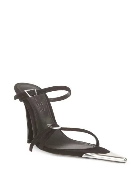 Sandale Mugler din piele negru