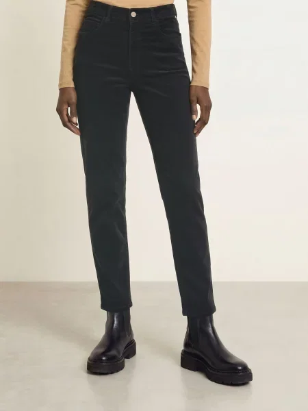 Marc Cain Kordové Kalhoty Feura black new černé