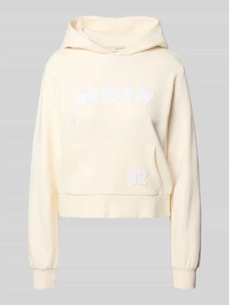 Bluza z kapturem Review biała