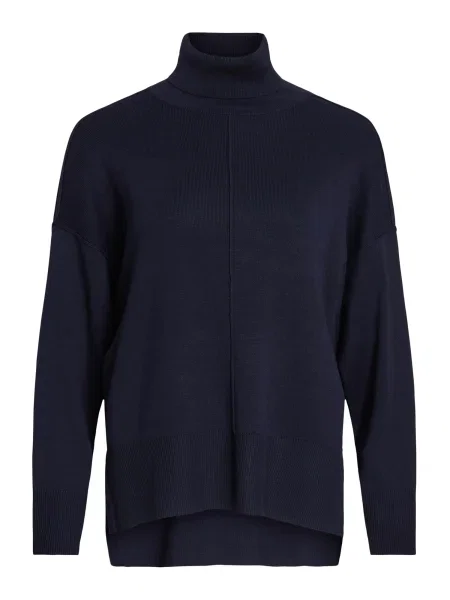 VILA Pulover VIOSTRIA închis albastru