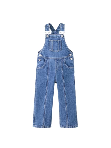 MANGO KIDS Salopetă EMILLE denim albastru