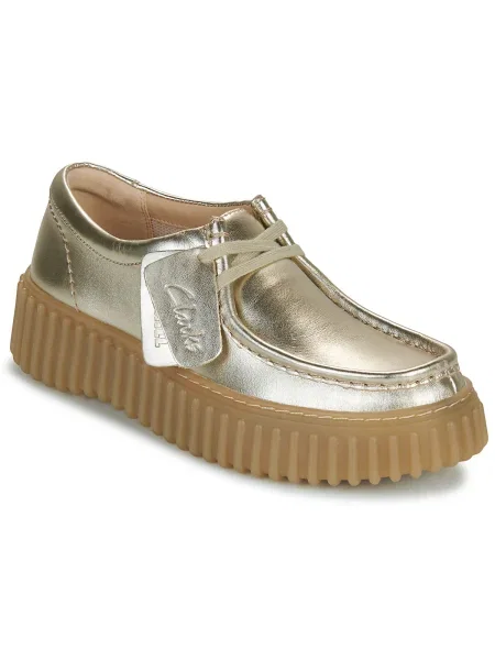 Pantofi Clarks auriu