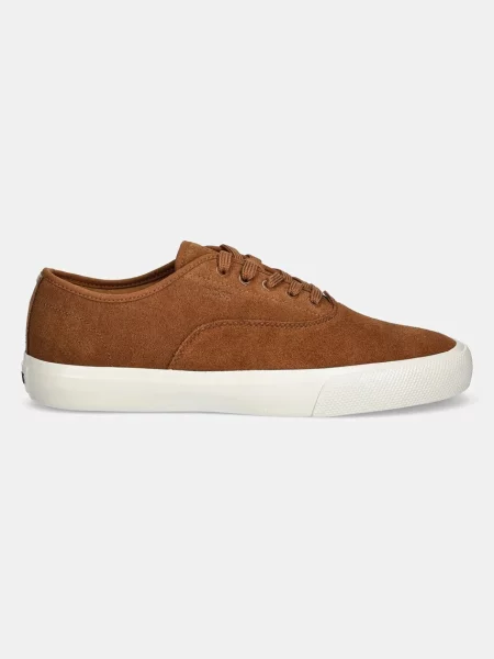 BOSS sneakersy zamszowe Aiden brązowy