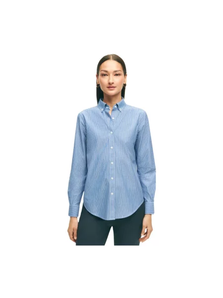 Koszula Brooks Brothers ze stretchu niebieska