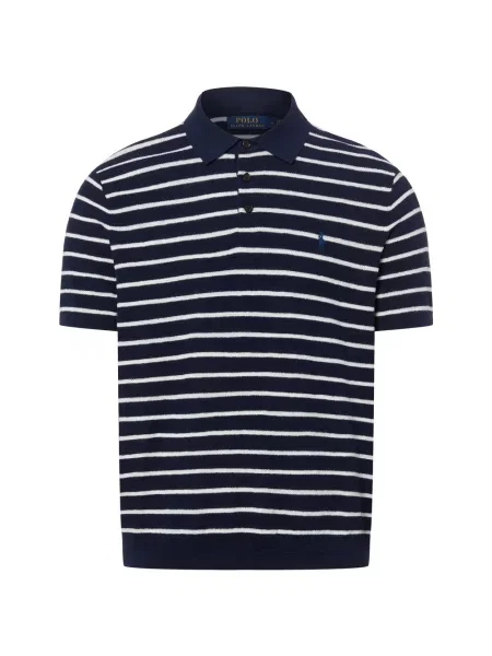 Ralph Lauren Koszulki Mężczyzna Niebieski S Polo w paski granatowa