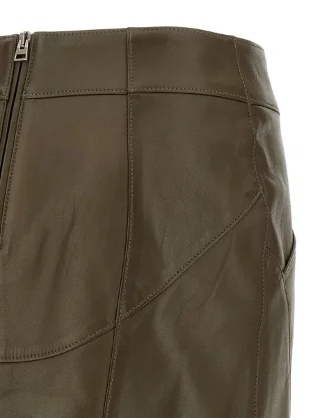 Fustă din piele Tom Ford verde