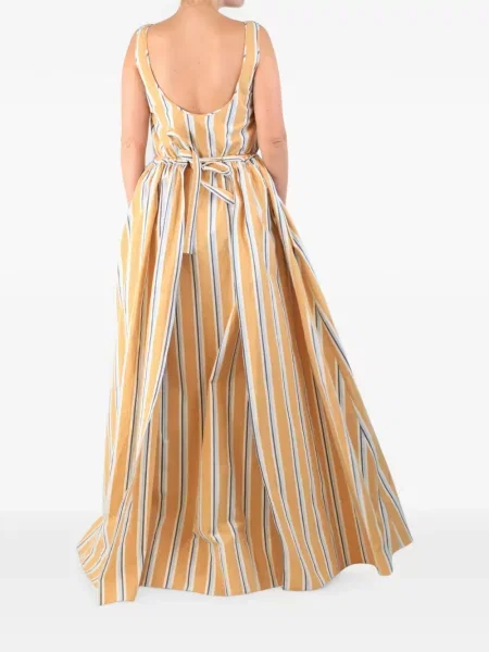 Rochie maxi Brock Collection cu dungi portocaliu