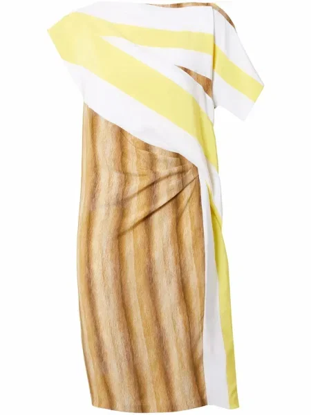Rochie Burberry cu imagine de costum alb