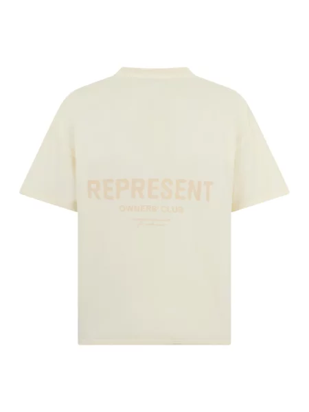Represent T-shirt oversize beżowa
