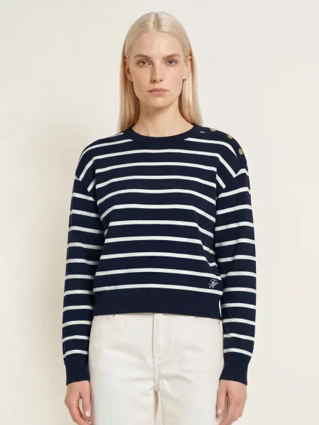 Tommy Hilfiger Sweter blau biały
