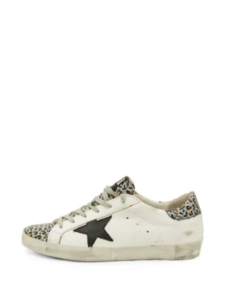 Sneakerși Golden Goose Superstar cu imagine cu model leopard alb