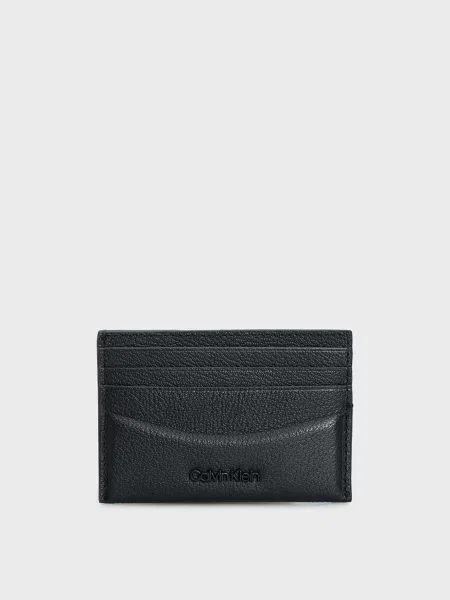 Шкіряний гаманець Calvin Klein чорний