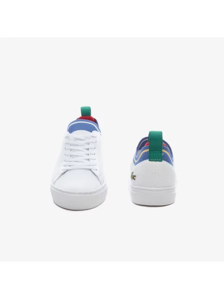 Lacoste Trampki La Piquée Z Kontrastowym Wykończeniem biały