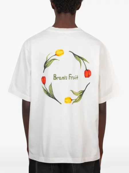 Tricou Bram’s Fruit cu imagine alb
