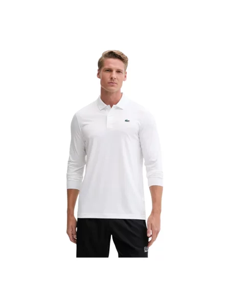 Koszulka polo Lacoste do golfa biała