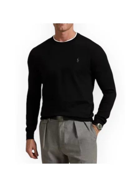 Sweter Polo Ralph Lauren wełniany czarny