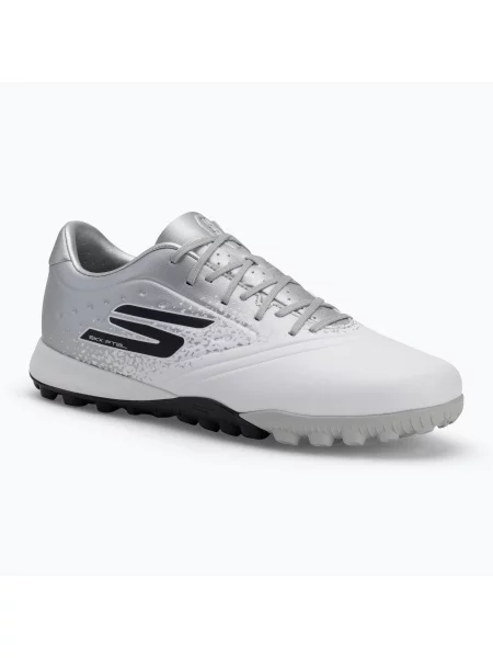 Încălțăminte de fotbal pentru bărbați SKECHERS Razor Academy TF white/silver alb